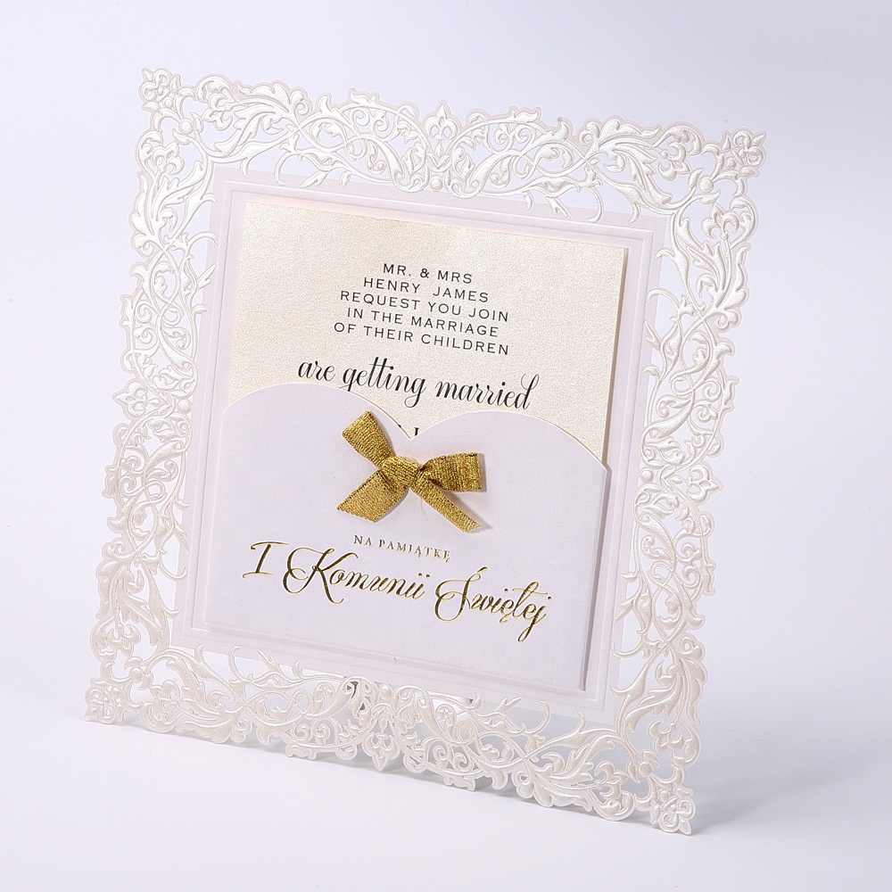 Customize royal wedding invitation card with envelope