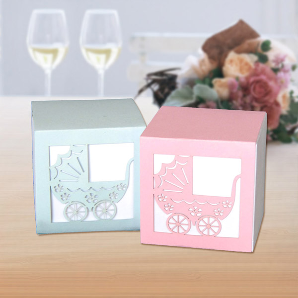 Least design laser cut gift boxes for baby shower