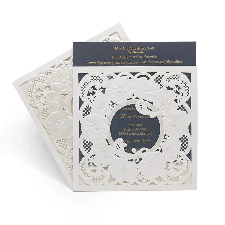 Handmade pocket invitation cards for wedding/wedding anniversary/baby naming banquet