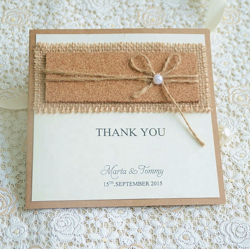 Hand cut lace cards wedding invitation cards - vintage jute lace